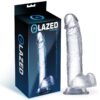 Realistic Dildo with Testicles Crystal Material 15