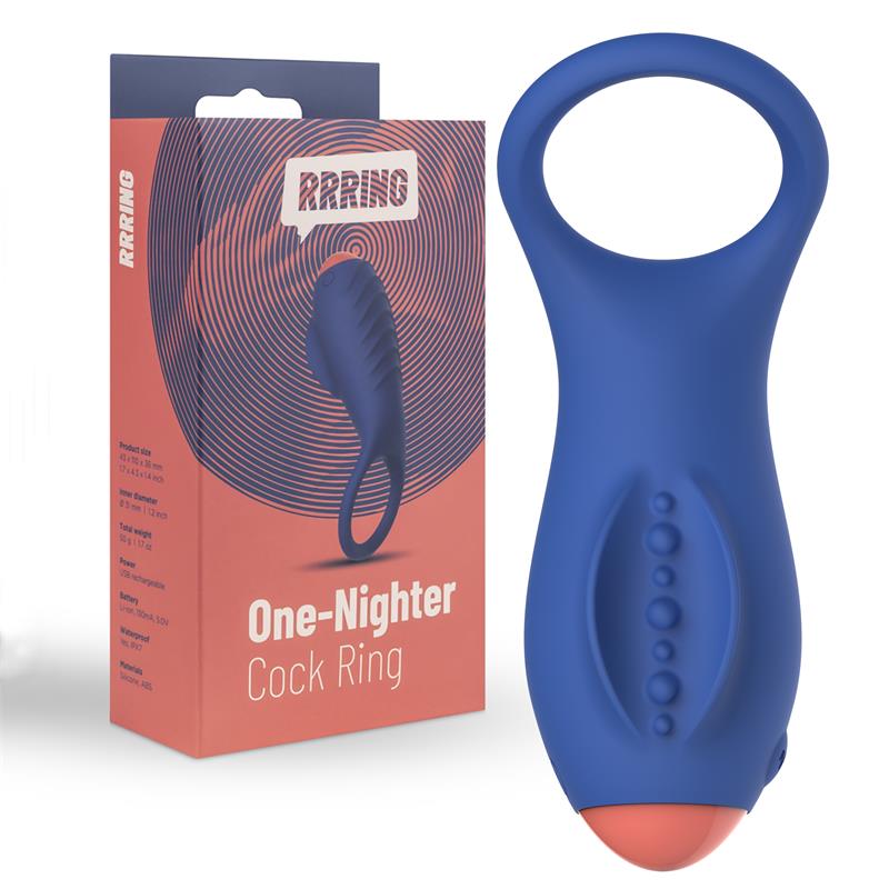 rring one nighter penis ring with vibration usb silicone 6
