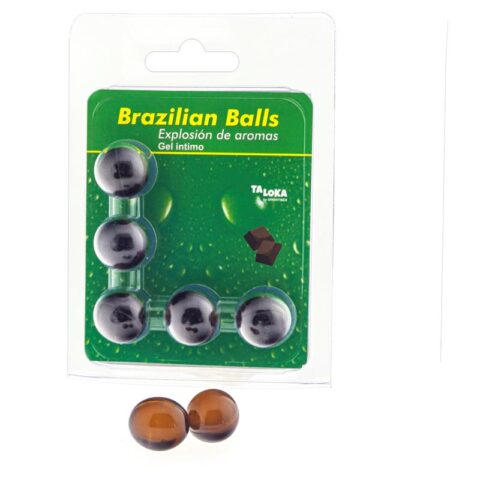 Set van 5 Brazilian Balls Chocoladesmaak