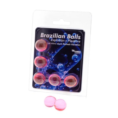 Set 5 brasilianska bollar Gel Refresh Vibrationseffekt