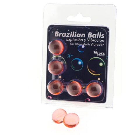 Set 5 brasilianska bollar Gel Vibrationseffekt