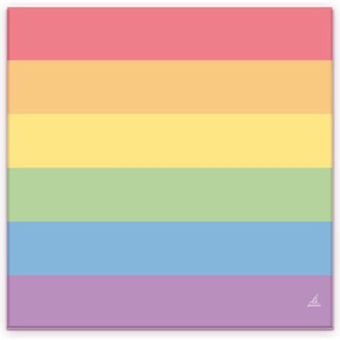 Set mit 20 Servietten in den LGBT+-Farben