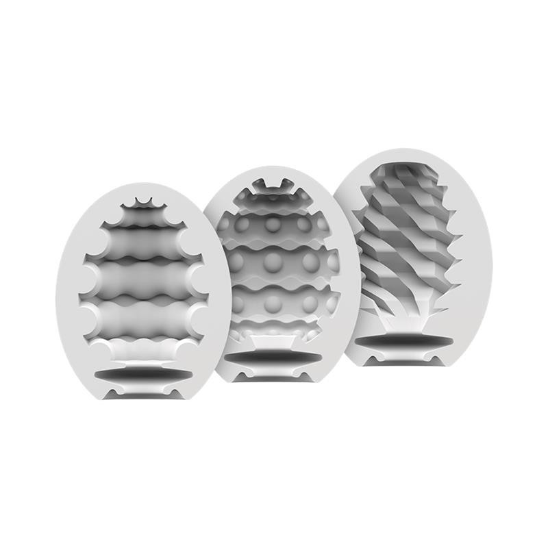 Set of 3 Masturbator Egg Riffle, Bubble and Fierce - Image 3
