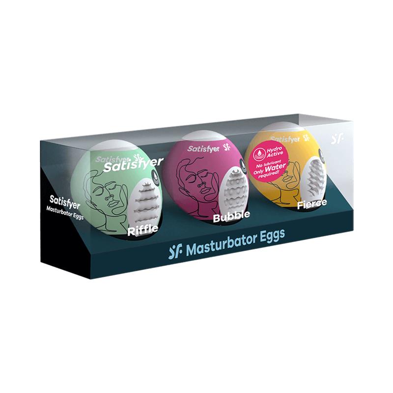 Set of 3 Masturbator Egg Riffle, Bubble and Fierce - Image 4