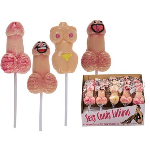 Seksowne cukierki Lollipop 30 sztuk różne