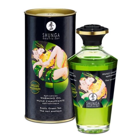 Shunga Afrodisiakum Massage Oil Green Te Aroma