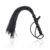 silicone flogger with 6 beads handle 26 cm black