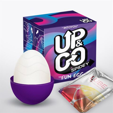 Spidey Masturbator Egg Elastyczny Silikon Fioletowy