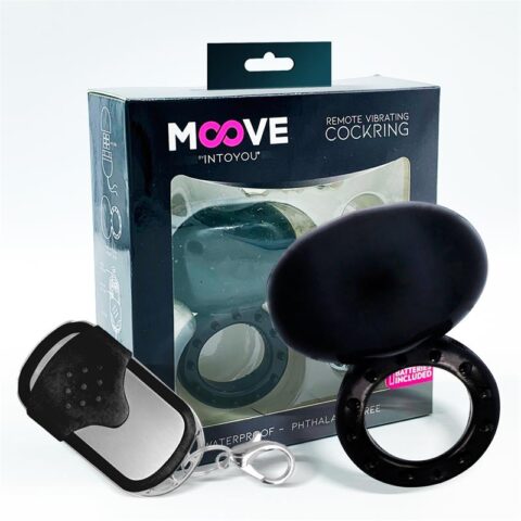 Vibrating Cockring with Remote Control Black