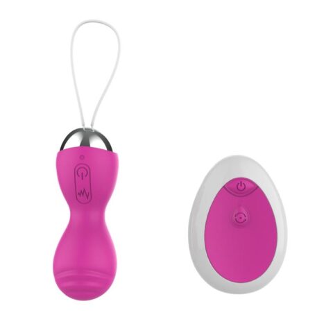 wibrujące jajko z pilotem USB w kolorze różowym