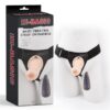 Vibrating Strap-on Harness with Hollow Dildo 7.5