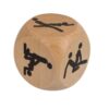 wooden dice kamasutra 3x3 cm 1 unit