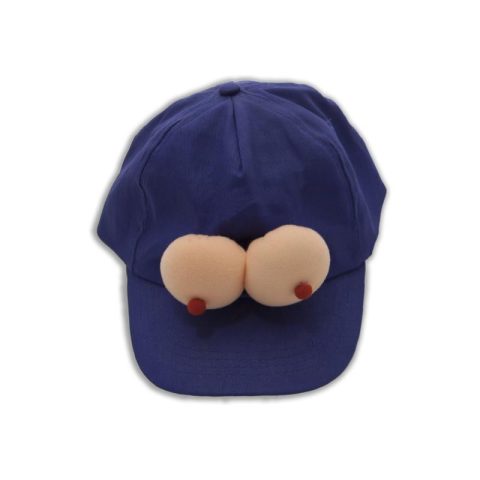 Blaue Mütze mit Titten
