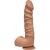 Dual Density Dildo RaginD with Balls 7.5 Caramel