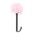 feather tickler with bow 25 cm pink