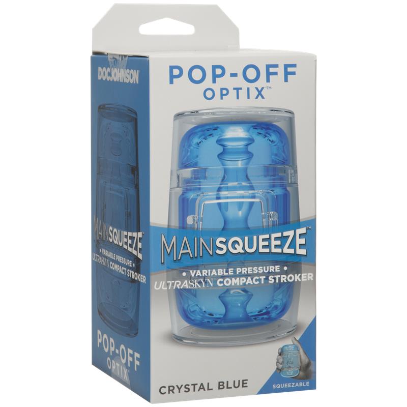 Male Masturbator Pop-Off Optix Crystal Blue - Image 4