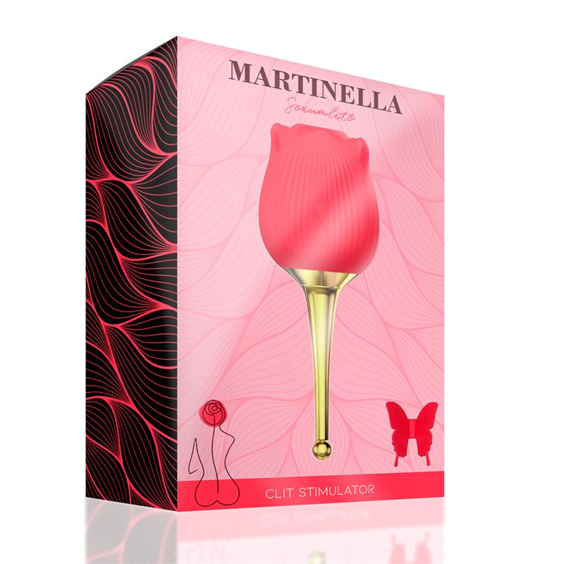 martinella clitoris stimulator with point vibrator hot red 3