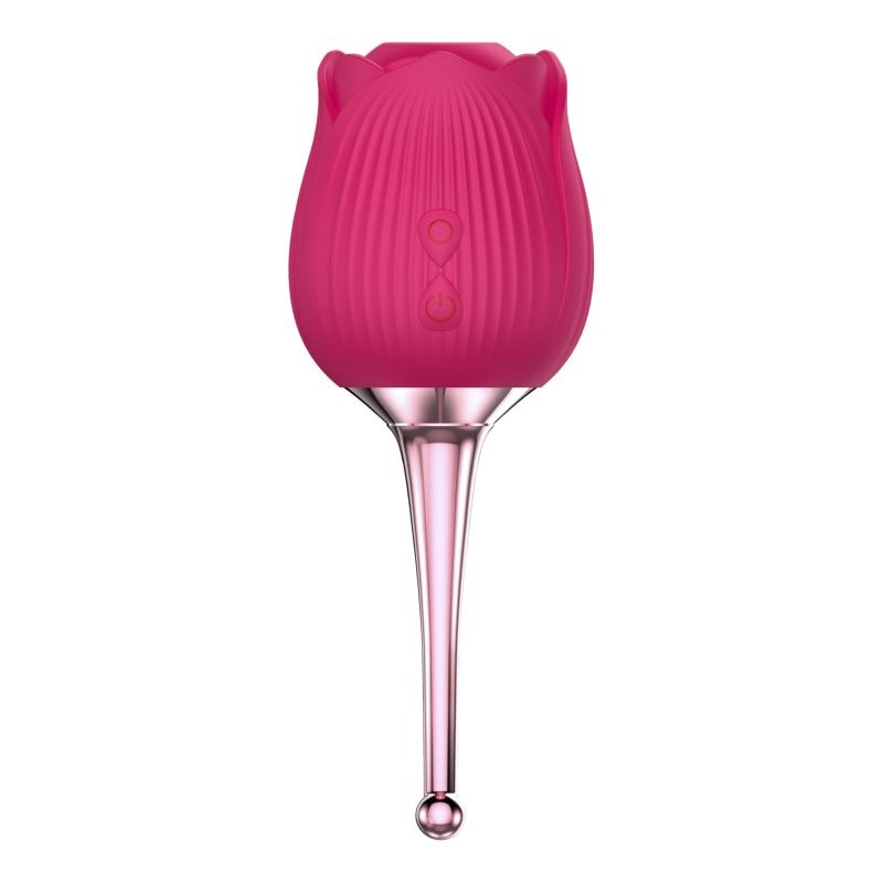 estimulador de clitóris martinella com vibrador de ponta rosa ouro rosa 4 escala