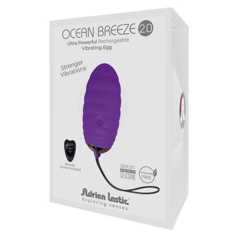 œuf vibrant avec télécommande Ocean Breeze 2.0 violet