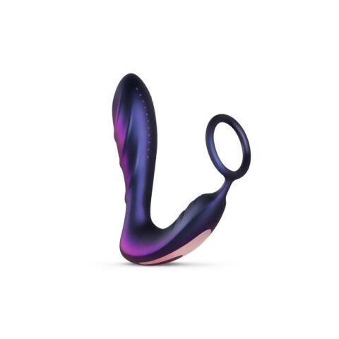 Black Hole Butt Plug con anello per pene/testicoli con telecomando USB