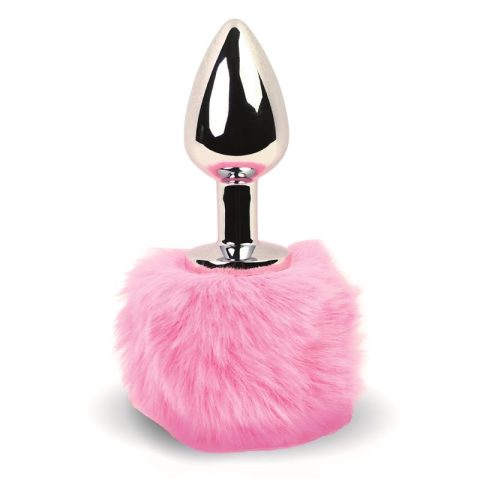 Bunny Tail Buttplug met Staart Roze