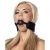 breathable gag ball black