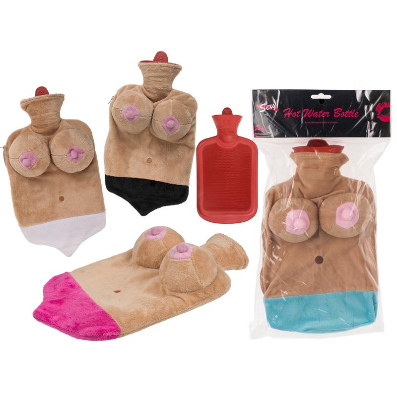 hot water bag with boob cover random color - 4 colors
