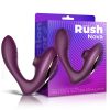 rush nova vibrator och klitorisstimulator 2 oberoende motorer usb silikon