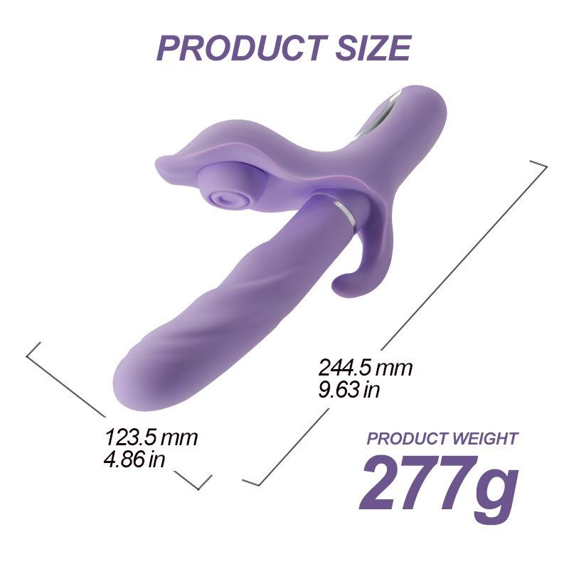 apollo vibrator with thrusting pulse and suction functions 14