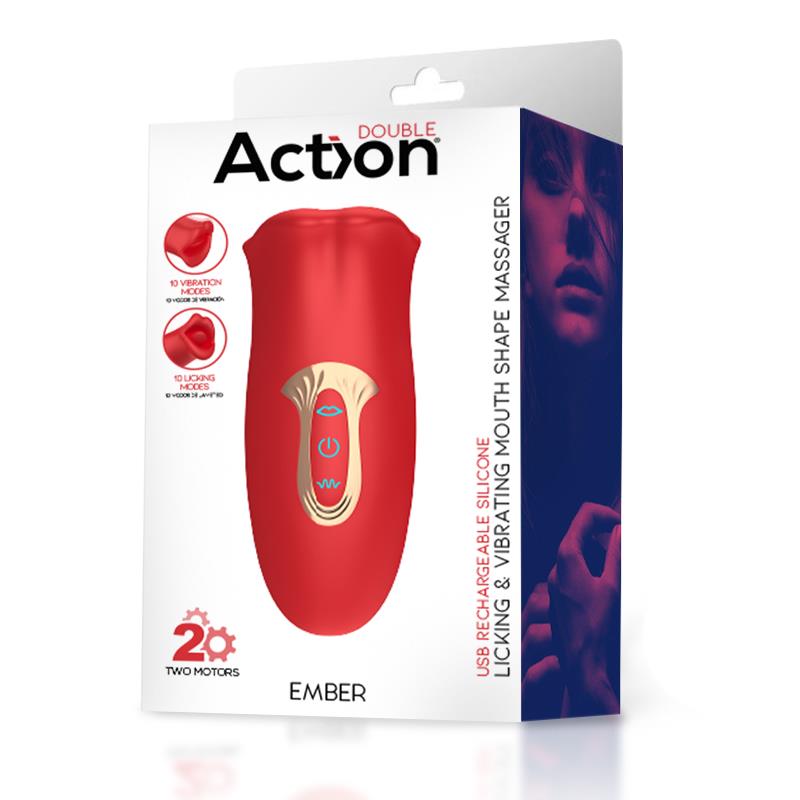 ember licking and vibrating mouth shape massager usb silicone 9