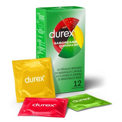 Smaksatta kondomer Saboréame 12 ud