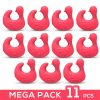 Megapack 11 pcs. Stimulator Duckling Thimble USB Silicone Rose