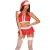 ms claus christmas costume 5 pieces size xxl