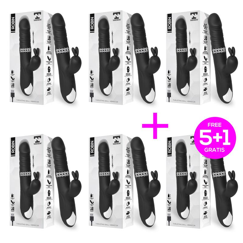 Pack 5+1 Robin Internal Beads with Thrusting Vibe