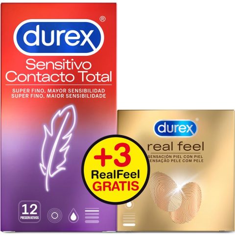 Pack de Total Contact 12 unidades y Real Feel 3 unidades