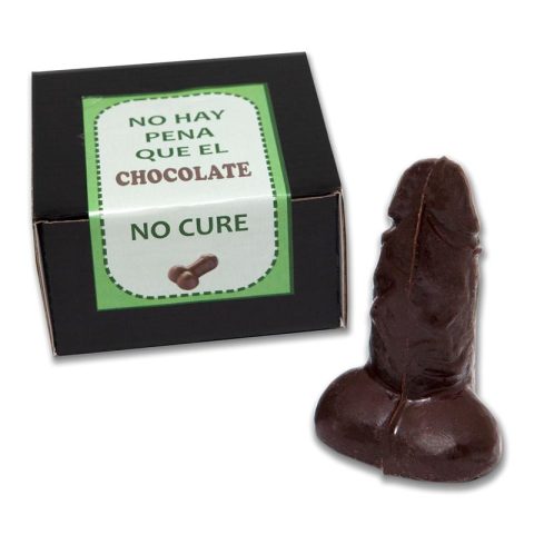 Chocolat pur en forme de pénis 100 gr