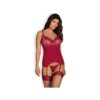 Rosalyne Corset and Thong Red
