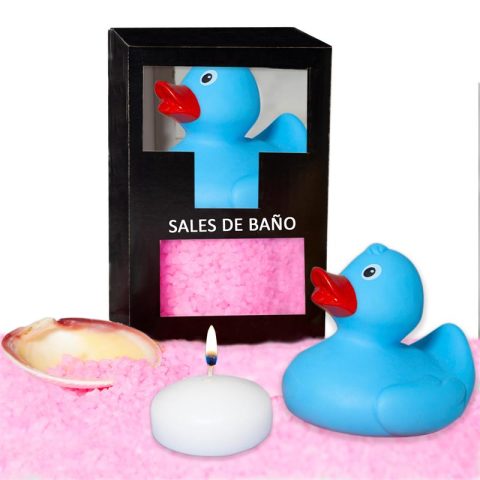 Állítsa be a Bath Salts Rose Duck