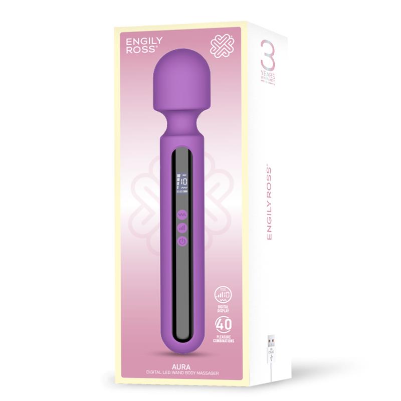 aura wand massager with digital led screen big size and powerfull 295 cm 6