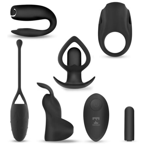 six in one vibrating bullet and 6 silicone accessories kit 1