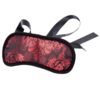 blindfold bicolor black and red