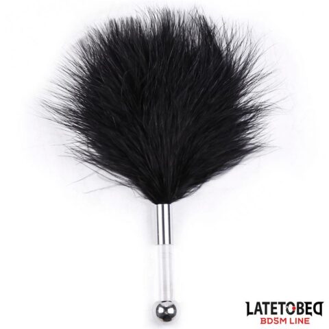 Feather Tickler with Acrylic Metal Handle