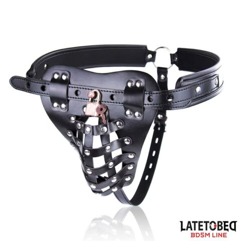 Mens Chastity Pants with Cage Adjustable