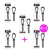 Pack 4+1 Penis Ring Adjustable Wider Arrest Solid Silicone