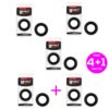 Pack 4+1 Penis Ring Turbine Liquid Silicone 25 mm