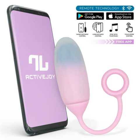 Vibrating Egg with APP Double Layer Silicone Gradient