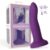 color-changing dildo purple to pink size m 17 cm