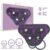 Miley Universal Adjustable Harness with 3 Silicone Rings Purple