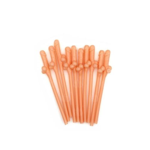 Penis-Shaped Straws - Pack of 10