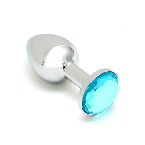 Plug anal metálico Sofia Blue Jewel